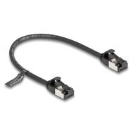 DELOCK καλώδιο δικτύου 80181, CAT 8.1 U/FTP, 40Gbps, εύκαμπτο, 0.25m, μαύρο | Καλώδια δικτύου στο smart-tech.gr