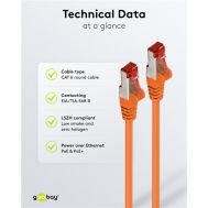 GOOBAY καλώδιο δικτύου 93340, CAT 6 S/FTP, copper, 250MHz, 0.25m, πορτοκαλί | Καλώδια δικτύου στο smart-tech.gr