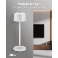 GOOBAY επιτραπέζιο φωτιστικό 77676, 3000K, dimmable, επαναφορτιζόμενο, λευκό | Λάμπες - Λαμπτήρες - Φωτιστικά στο smart-tech.gr
