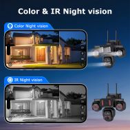 SECTEC smart ηλιακή κάμερα ST-523-9MAOV-4G-EU, triple lens, 3MP, 4G, SD, PTZ, IP66 | Διαδικτυακές IP Κάμερες στο smart-tech.gr