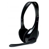 POWERTECH Headphones με μικρόφωνο PT-734 105dB, 40mm, 3.5mm, 1.8m, μαύρο | ΜΙΚΡΟΦΩΝΑ Η/Υ στο smart-tech.gr