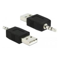 DELOCK Αντάπτορας USB 2.0 σε Stereo Jack 3.5mm 66069, μαύρο | ΕΠΙΤΟΙΧΙΟΙ ΦΟΡΤΙΣΤΕΣ USB & ΚΑΛΩΔΙΑ ΦΟΡΤΙΣΗΣ στο smart-tech.gr