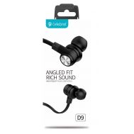 CELEBRAT earphones με μικρόφωνο D9, 10mm, 1.2m, μαύρα | Ακουστικά με μικρόφωνο (Handsfree) στο smart-tech.gr