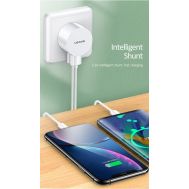 USAMS φορτιστής τοίχου T20 & καλώδιο type-C, 2x USB, 2.1A, λευκός | ΦΟΡΤΙΣΤΕΣ / ΤΡΟΦΟΔΟΤΙΚΑ USB στο smart-tech.gr
