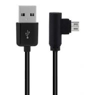 POWERTECH Καλώδιο USB 2.0 σε USB Micro 90°, Dual Easy USB, 3m, μαύρο | ΚΑΛΩΔΙΑ & ADAPTORS στο smart-tech.gr