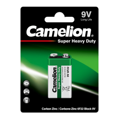 6F22-BP1 ΜΠΑΤΑΡΙΑ CAMELION SUPER HEAVY DUTY 9V CAMELION | ΑΛΚΑΛΙΚΕΣ ΜΠΑΤΑΡΙΕΣ στο smart-tech.gr