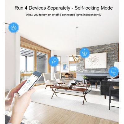 SONOFF Smart Διακόπτης WiFi 4CH R3, 4 θέσεων, 16A, λευκός | ΗΛΕΚΤΡΟΛΟΓΙΚΟΣ ΕΞΟΠΛΙΣΜΟΣ στο smart-tech.gr
