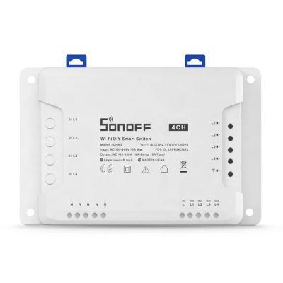 SONOFF Smart Διακόπτης WiFi 4CH R3, 4 θέσεων, 16A, λευκός | ΗΛΕΚΤΡΟΛΟΓΙΚΟΣ ΕΞΟΠΛΙΣΜΟΣ στο smart-tech.gr