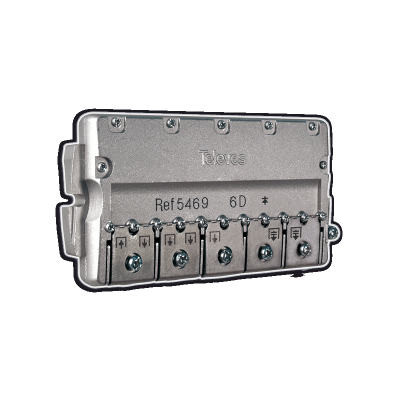 5469 splitter 6 ways Easy-F 5-2400 MHz DC pass | EASY-F στο smart-tech.gr