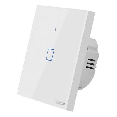 SONOFF smart διακόπτης ΤΧ-T2EU1C, αφής, Wi-Fi, μονός, λευκός | Τηλεχειρισμοί SONOFF στο smart-tech.gr