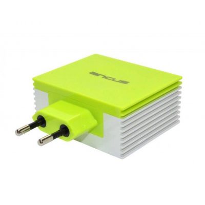 Φορτιστής Ταξιδίου Ancus Multi Charger 4 Usb 4.2A Λευκό - Πράσινο | ΦΟΡΤΙΣΤΕΣ / ΤΡΟΦΟΔΟΤΙΚΑ USB στο smart-tech.gr
