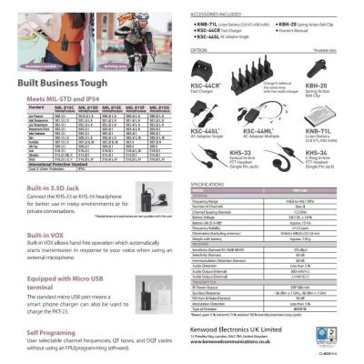 Kenwood PKT-23E | Ελεύθερης Χρήσης PMR446 στο smart-tech.gr