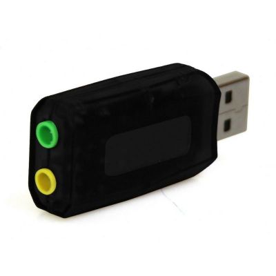 Εξωτερική Κάρτα Ήχου Media-Tech MT5101 2X3.5mm Θηλυκό σε USB 5.1 Αρσενικό Μαύρο | ΚΑΛΩΔΙΑ & ADAPTORS στο smart-tech.gr
