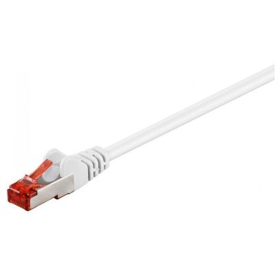 GOOBAY καλώδιο S/FTP (PiMF) CAT6 95575, CCA, AWG 27/7, 1.5m, λευκό | Καλώδια δικτύου στο smart-tech.gr