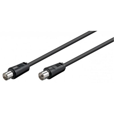GOOBAY καλώδιο κεραίας αρσενικό σε θηλυκό 11564, <70dB, CCS, 10m, μαύρο | Καλώδια RF (Κεραίας) στο smart-tech.gr