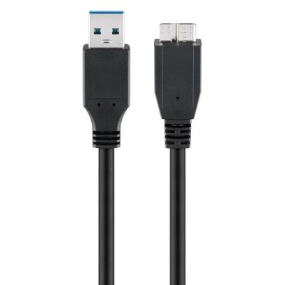 GOOBAY καλώδιο USB 3.0 σε USB 3.0 micro Τype B 95026, 1.8m, μαύρο | ΕΠΙΤΟΙΧΙΟΙ ΦΟΡΤΙΣΤΕΣ USB & ΚΑΛΩΔΙΑ ΦΟΡΤΙΣΗΣ στο smart-tech.gr