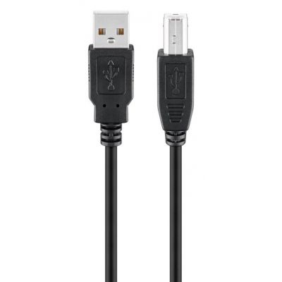 GOOBAY καλώδιο USB 2.0 σε USB Type B 93596, 1.8m, μαύρο | ΚΑΛΩΔΙΑ & ADAPTORS στο smart-tech.gr