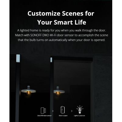 SONOFF Smart λάμπα LED Filament B02-F-ST64, Wi-Fi, 7W, E27, 1800K-5000K | Λάμπες - Λαμπτήρες - Φωτιστικά στο smart-tech.gr