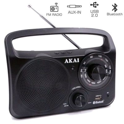 Akai APR-85BT Φορητό αναλογικό ραδιόφωνο με Bluetooth, USB και Aux-In | ΡΑΔΙΟΦΩΝΑ στο smart-tech.gr
