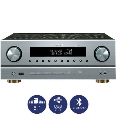 Akai AS005RA-750BT Ραδιοενισχυτής 5.1 karaoke με Bluetooth και USB | Ενισχυτές και Προενισχυτές στο smart-tech.gr