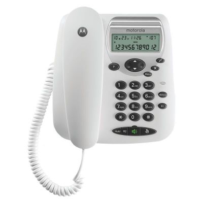 Motorola CT2W Λευκό Ενσύρματο τηλέφωνο με οθόνη | Σταθερά τηλέφωνα στο smart-tech.gr