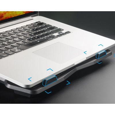 POWERTECH Βάση & ψύξη laptop PT-930, έως 15.6", 2x 125mm fan, LED, μαύρο | ΒΑΣΕΙΣ & ΨΥΞΗ ΓΙΑ LAPTOP στο smart-tech.gr