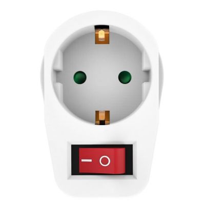 POWERTECH αντάπτορας ρεύματος PT-811, 1x schuko, 16A, λευκός | Αντάπτορες Ρεύματος στο smart-tech.gr