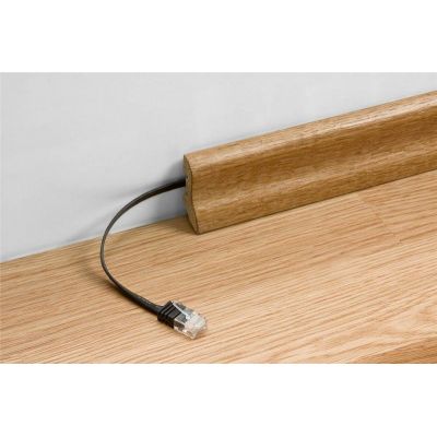 GOOBAY καλώδιο U/UTP CAT6, 95385, flat, AWG 32/7, copper, 20m, μαύρο | Καλώδια δικτύου στο smart-tech.gr