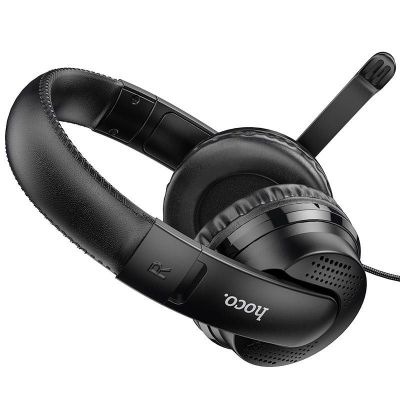 Ακουστικά Stereo Gaming Hoco W103 Magic Tour με 3.5mm Κονέκτορα και Μικρόφωνο με Διακόπτη Ενεργοποίησης Μαύρα | HEADSETS στο smart-tech.gr