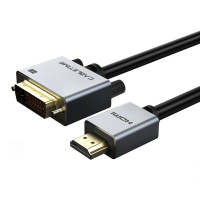 CABLETIME καλώδιο HDMI 1.4 σε DVI 24+1 AV579, 1080p, 1m, μαύρο | Λοιπά Καλώδια, Adaptors & Μετατροπείς στο smart-tech.gr