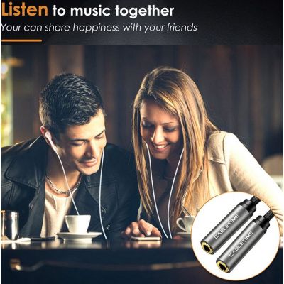 CABLETIME καλώδιο Stereo 3.5mm M σε 2x 3.5mm F AV309, 3pole, 0.2m, μαύρο | Λοιπά Καλώδια, Adaptors & Μετατροπείς στο smart-tech.gr