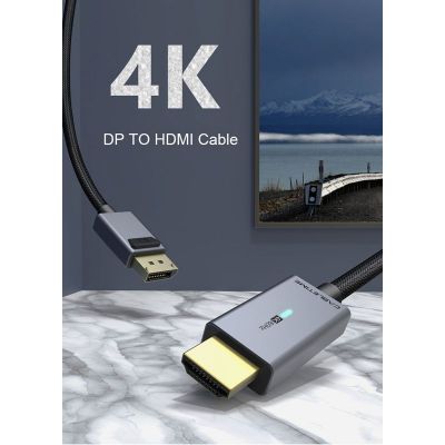 CABLETIME καλώδιο DisplayPort σε HDMI AV585, με LED, 4K, 1.8m, μαύρο | Λοιπά Καλώδια, Adaptors & Μετατροπείς στο smart-tech.gr
