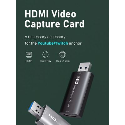 CABLETIME HDMI Video capture Card CTHVC, 1080p, μαύρο | Λοιπά Καλώδια, Adaptors & Μετατροπείς στο smart-tech.gr