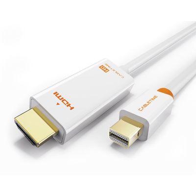 CABLETIME καλώδιο Mini DisplayPort σε HDMI AV588, 1080p, 1.8m, λευκό | Λοιπά Καλώδια, Adaptors & Μετατροπείς στο smart-tech.gr