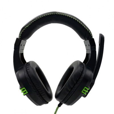 Ακουστικά Stereo Media-Tech COBRA PRO OUTBREAK MT3602 Διπλό Κονέκτορα 3.5mm για Gamers με Μικρόφωνο και 2 Μέτρα Καλώδιο Κορδόνι. Μαύρο-Πράσινο | HEADSETS στο smart-tech.gr