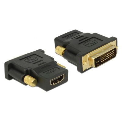 DELOCK αντάπτορας DVI 24+1 σε HDMI 65466, 4K, gold-plated, μαύρος | Λοιπά Καλώδια, Adaptors & Μετατροπείς στο smart-tech.gr