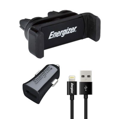 Βάση Στήριξης και Φορτιστής Energizer 3.4A με Αποσπώμενο Καλώδιο Lightning 1μ Μαύρο Apple Certified MFI | ΦΟΡΤΙΣΤΕΣ / ΤΡΟΦΟΔΟΤΙΚΑ USB στο smart-tech.gr