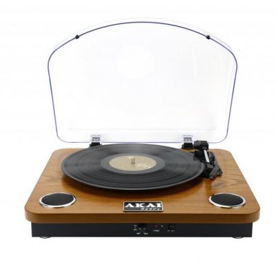 Akai ATT-11BTN Ξύλινο πικάπ με Bluetooth IN / OUT, ενσωματωμένα ηχεία, USB και κάρτα SD για εγγραφή / αναπαραγωγή | Πικάπ στο smart-tech.gr