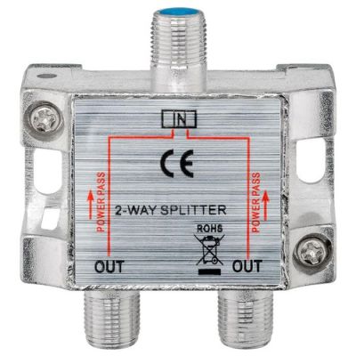 POWERTECH SAT-splitter CAB-V032, 2-way, 5-2400MHz, 100dB | ΔΙΑΚΛΑΔΩΤΕΣ στο smart-tech.gr