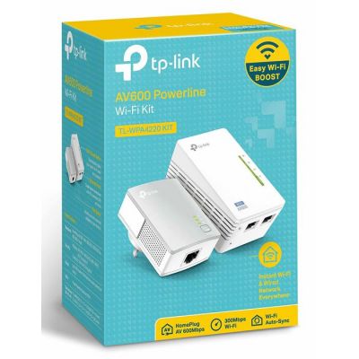TP-LINK Wi-Fi AV600 Powerline Extender Kit TL-WPA4220, 300Mbps, Ver. 4.0 | Access Points - WiFi Extenders στο smart-tech.gr