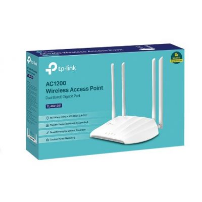 TP-LINK Wi-Fi access point TL-WA1201, Dual Band, Gigabit, PoE, λευκό | Access Points - WiFi Extenders στο smart-tech.gr