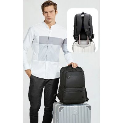 GOLDEN WOLF τσάντα πλάτης GB00402, με θήκη laptop 15.6", 20-25L, μαύρη | Τσάντες & Σακίδια καθημερινής χρήσης στο smart-tech.gr