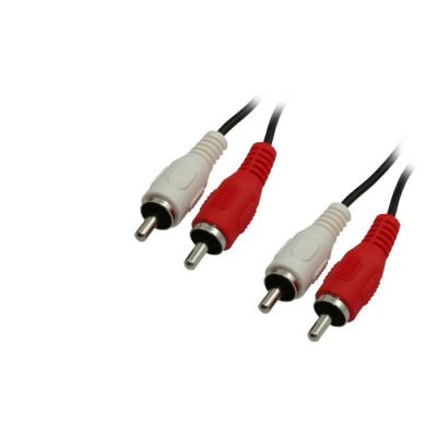 Καλώδιο MediaRange Audio 2x RCA plug (phono)/2x RCA plug (phono) 3.0M Black (MRCS124) | ΚΑΛΩΔΙΑ ΕΙΚΟΝΑΣ & ΗΧΟΥ στο smart-tech.gr