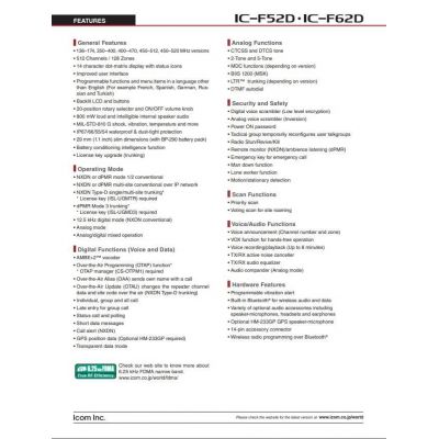 ICOM IC-F52D | Ψηφιακοί Ασύρματοι Πομποδέκτες DMR στο smart-tech.gr