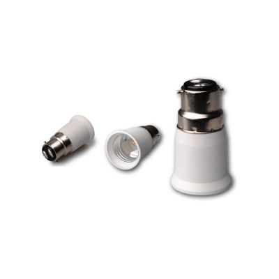 Αντάπτορας ντουί Λευκός από B22 σε Ε27 Telco | Αντάπτορες Ρεύματος στο smart-tech.gr