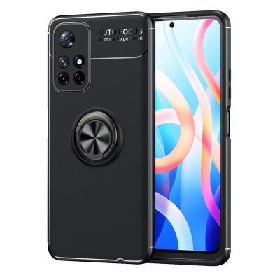 Θήκη Ancus AutoFocus Shock Proof με Ring Holder για Xiaomi Note 11 Pro+ 5G Μαύρη | Θήκες προστασίας για κινητά στο smart-tech.gr