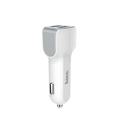 Φορτιστής Αυτοκινήτου Hoco Z23 Grand Style Dual USB Fast Charging 5V/2.4A 12W και Είσοδο 12/24V Λευκός | ΦΟΡΤΙΣΤΕΣ / ΤΡΟΦΟΔΟΤΙΚΑ USB στο smart-tech.gr