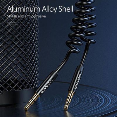 USAMS καλώδιο Jack 3.5mm SJ256, Hi-Fi stereo, 1.2m, μαύρο | Λοιπά Καλώδια, Adaptors & Μετατροπείς στο smart-tech.gr