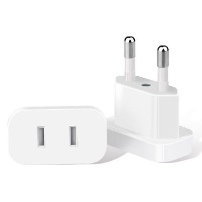 POWERTECH αντάπτορας πρίζας US σε EU PT-927, με ασφάλεια, 4.8mm, λευκός | Πολύπριζα - Μπαλαντέζες στο smart-tech.gr