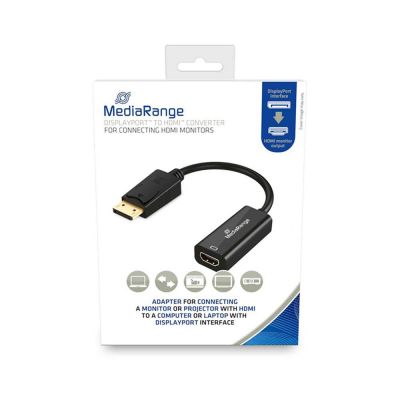 MediaRange Καλώδιο Converter DisplayPort to HDMI Gold-Plated (MRCS175) | Καλώδια HDMI στο smart-tech.gr